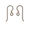 TierraCast Niobium Copper Earring Hooks With 2mm Ball Hypo-Allergenic (2 Pair)